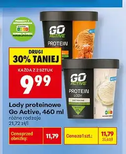Biedronka Lody proteinowe Go Active Karmelowe oferta