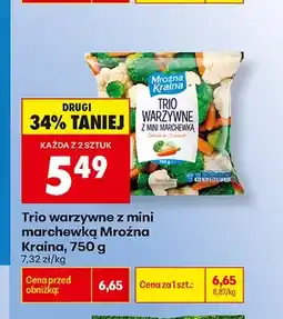Biedronka Trio warzywne z mini marchewką Mroźna Kraina oferta