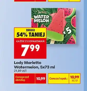Biedronka Lody Marletto Watermelon 5-pak oferta