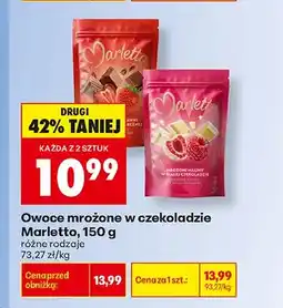 Biedronka Owoce mrożone w czekoladzie Marletto truskawki w czekoladzie oferta
