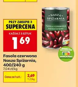 Biedronka Fasola czerwona konserwowa Nasza Spiżarnia oferta