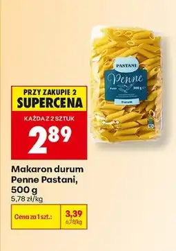 Biedronka Makaron durum Penne Pastani oferta