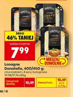 Biedronka Lasagne z kurczakiem Donatello oferta