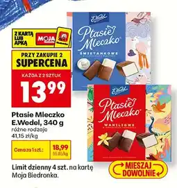 Biedronka Ptasie Mleczko Śmietankowe E.Wedel oferta