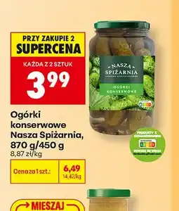 Biedronka Ogórki konserwowe Nasza Spiżarnia oferta