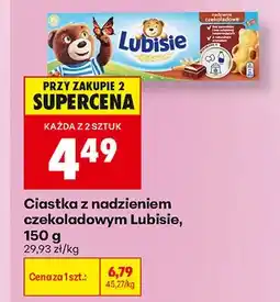 Biedronka Ciastka z nadzieniem czekoladowym Lubisie oferta