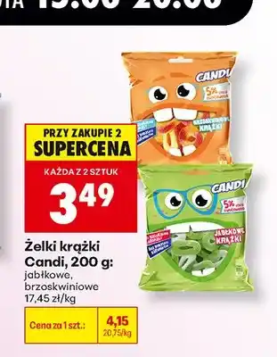 Biedronka Żelki krążki jabłkowe Candi oferta