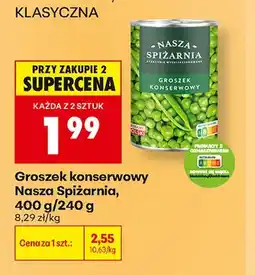 Biedronka Groszek konserwowy Nasza Spiżarnia oferta