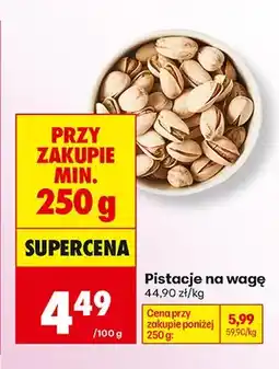 Biedronka Pistacje na wagę oferta