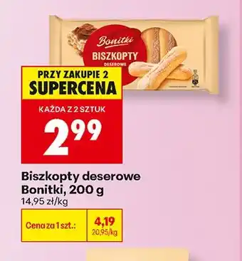 Biedronka Biszkopty deserowe Bonitki oferta