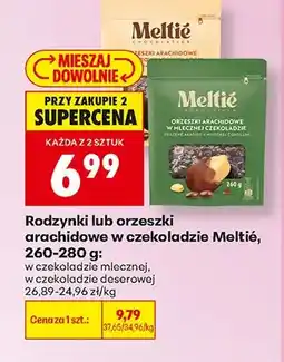 Biedronka Rodzynki w czekoladzie deserowej Meltie oferta