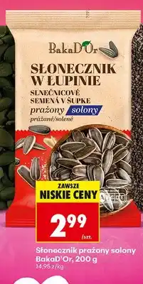 Biedronka Słonecznik prażony solony w łupinie BakaD'Or oferta
