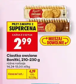 Biedronka Ciastka owsiane z sezamem Bonitki oferta