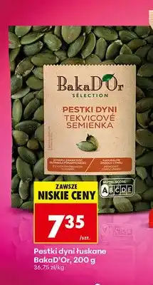 Biedronka Pestki dyni łuskane BakaD'Or Selection oferta