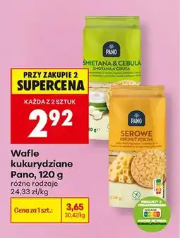 Biedronka Wafle kukurydziane Pano oferta