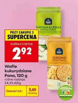 Biedronka Wafle kukurydziane Pano oferta