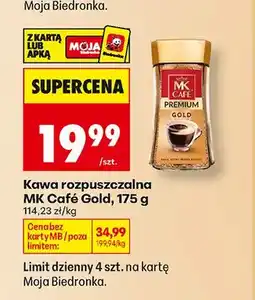 Biedronka Kawa rozpuszczalna MK Café Gold oferta