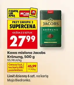 Biedronka Kawa mielona Jacobs Krönung oferta