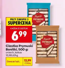 Biedronka Ciastka Prymuski orzechowe Bonitki oferta