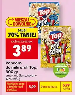 Biedronka Popcorn do mikrofali Top oferta