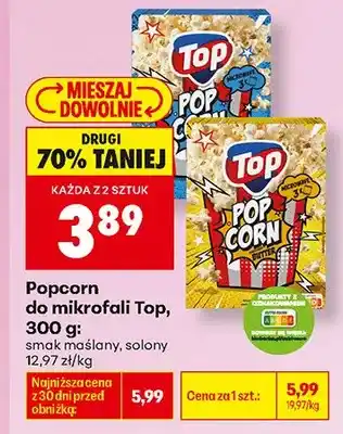 Biedronka Popcorn do mikrofali Top oferta