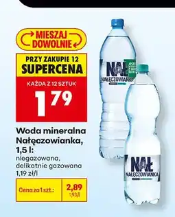Biedronka Woda mineralna Nałęczowianka niegazowana oferta