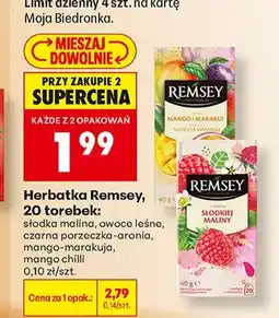 Biedronka Herbatka Remsey mango-marakuja oferta