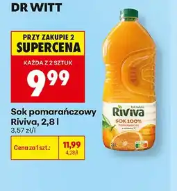 Biedronka Sok pomarańczowy Riviva oferta