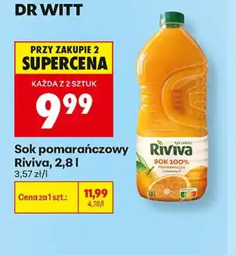 Biedronka Sok pomarańczowy Riviva oferta