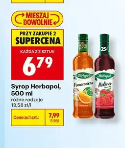 Biedronka Syrop Herbapol Pomarańcza oferta
