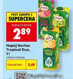 Biedronka Napój Hortex Tropical Duo pomarańcza yuzu oferta