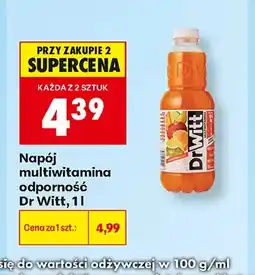 Biedronka Napój multiwitamina odporność Dr Witt oferta