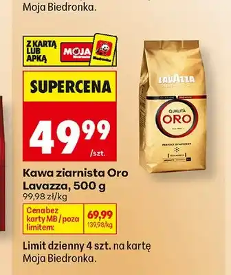 Biedronka Kawa ziarnista Lavazza Qualità Oro oferta