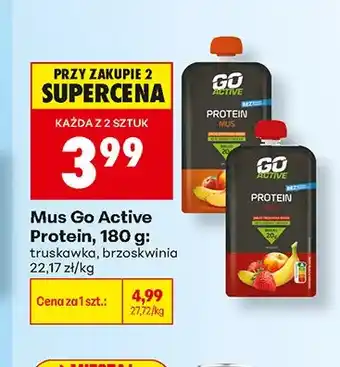 Biedronka Mus Go Active Protein truskawka oferta