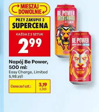 Biedronka Napój energetyczny Be Power Limited oferta