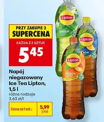 Biedronka Napój niegazowany Ice Tea Lipton Green oferta