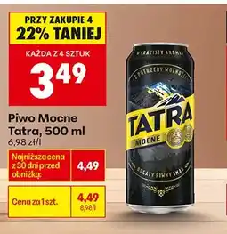 Biedronka Piwo Mocne Tatra oferta