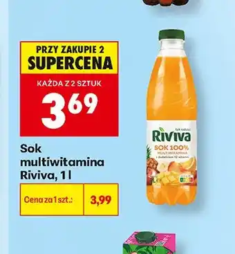 Biedronka Sok multiwitamina Riviva oferta