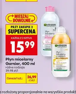 Biedronka Płyn micelarny Garnier Skin Naturals 3w1 oferta