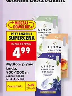 Biedronka Mydło w płynie Linda Brzoskwinia oferta