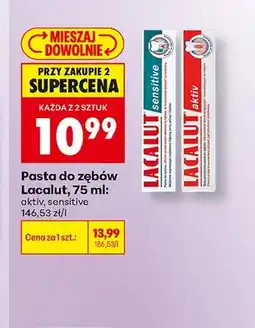 Biedronka Pasta do zębów Lacalut Aktiv oferta