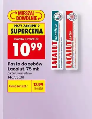 Biedronka Pasta do zębów Lacalut Aktiv oferta