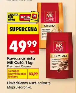 Biedronka Kawa ziarnista MK Café Premium oferta
