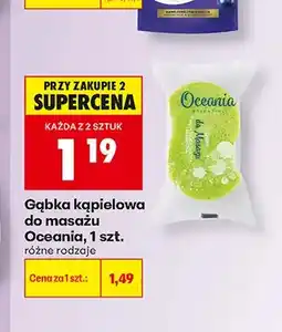 Biedronka Gąbka kąpielowa do masażu Oceania oferta
