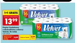 Biedronka Papier toaletowy Velvet Delikatnie biały oferta