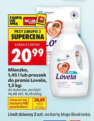 Biedronka Mleczko do prania Lovela oferta
