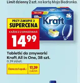 Biedronka Tabletki do zmywarki Kraft All in One oferta