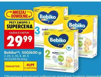 Biedronka Mleko modyfikowane Bebiko 2 oferta