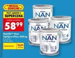 Biedronka Mleko modyfikowane Nestlé Nan Optipro Plus 2 oferta