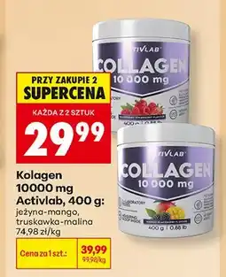 Biedronka Kolagen 10000 mg Activlab truskawka-malina oferta